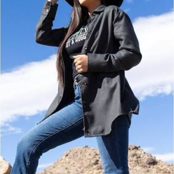 LuLaRoe Abigail flannel shirt - Picture 6 of 7